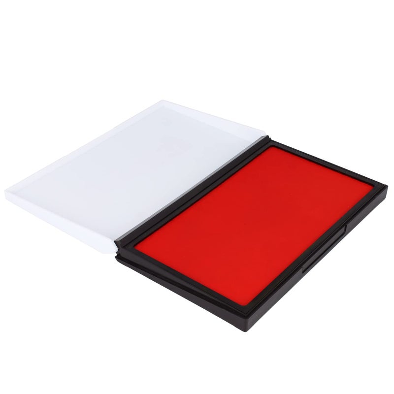 ExcelMark Rubber Stamp Ink Pad Extra Large 3-7/8"" x 7"" (Red) - Image 2
